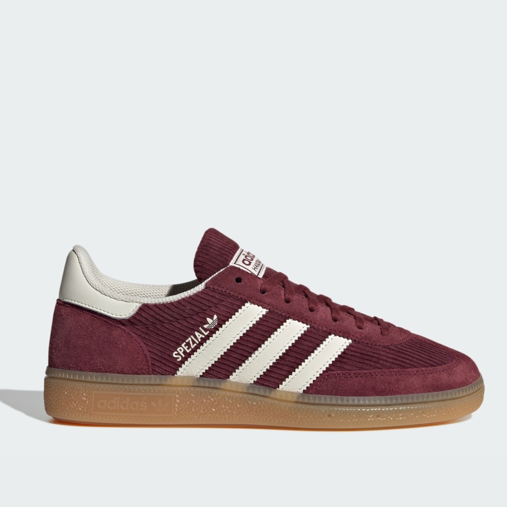 Adidas Burgundy Handball Spezial Corduroy Suede Size 7.5 - Picture 1 of 6